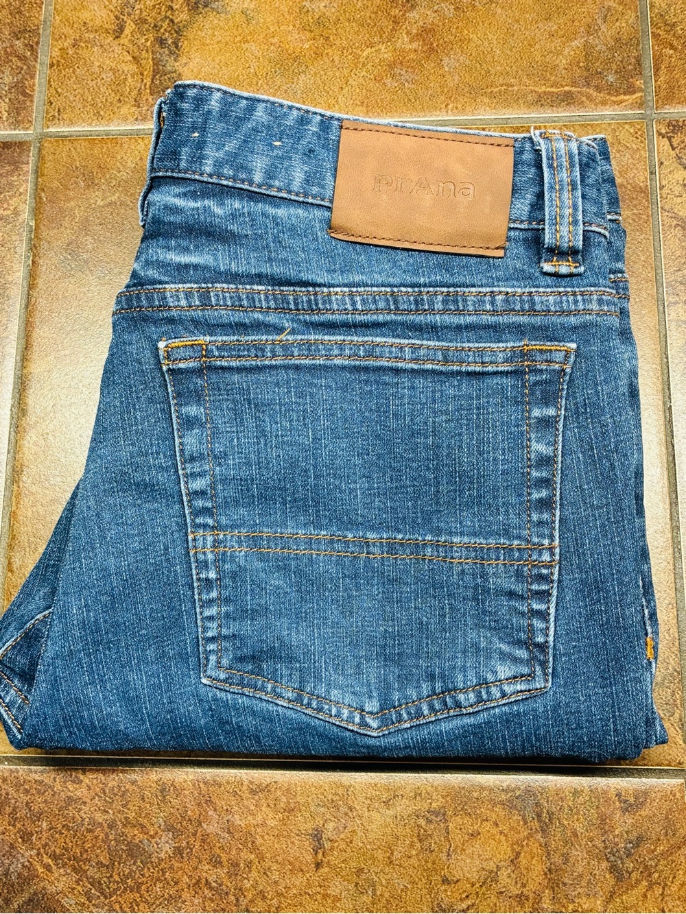 Prana Men's Indigo Blue Slim Straight Jeans